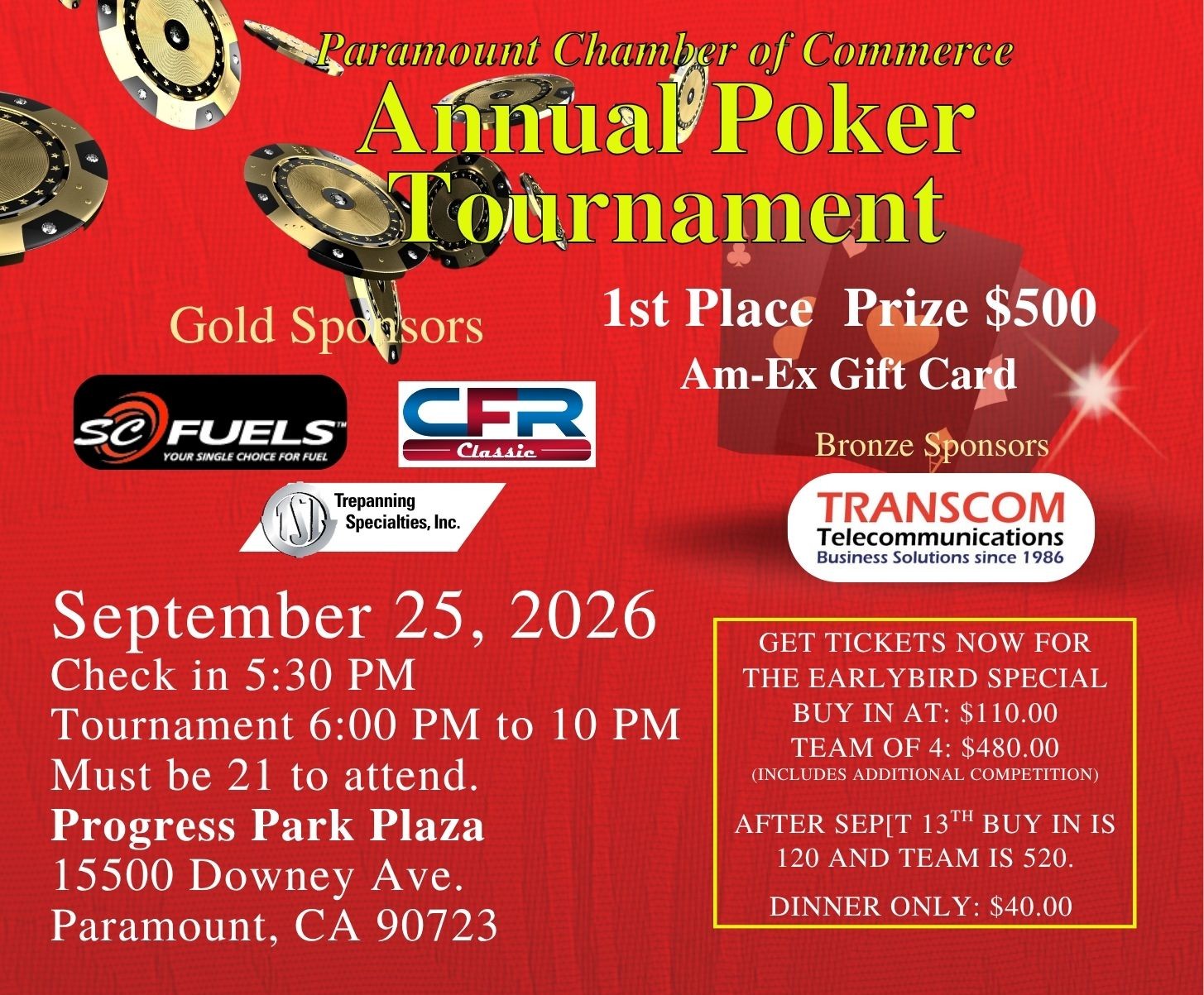 Poker Tournament (Main Flyer) 2026 - 1