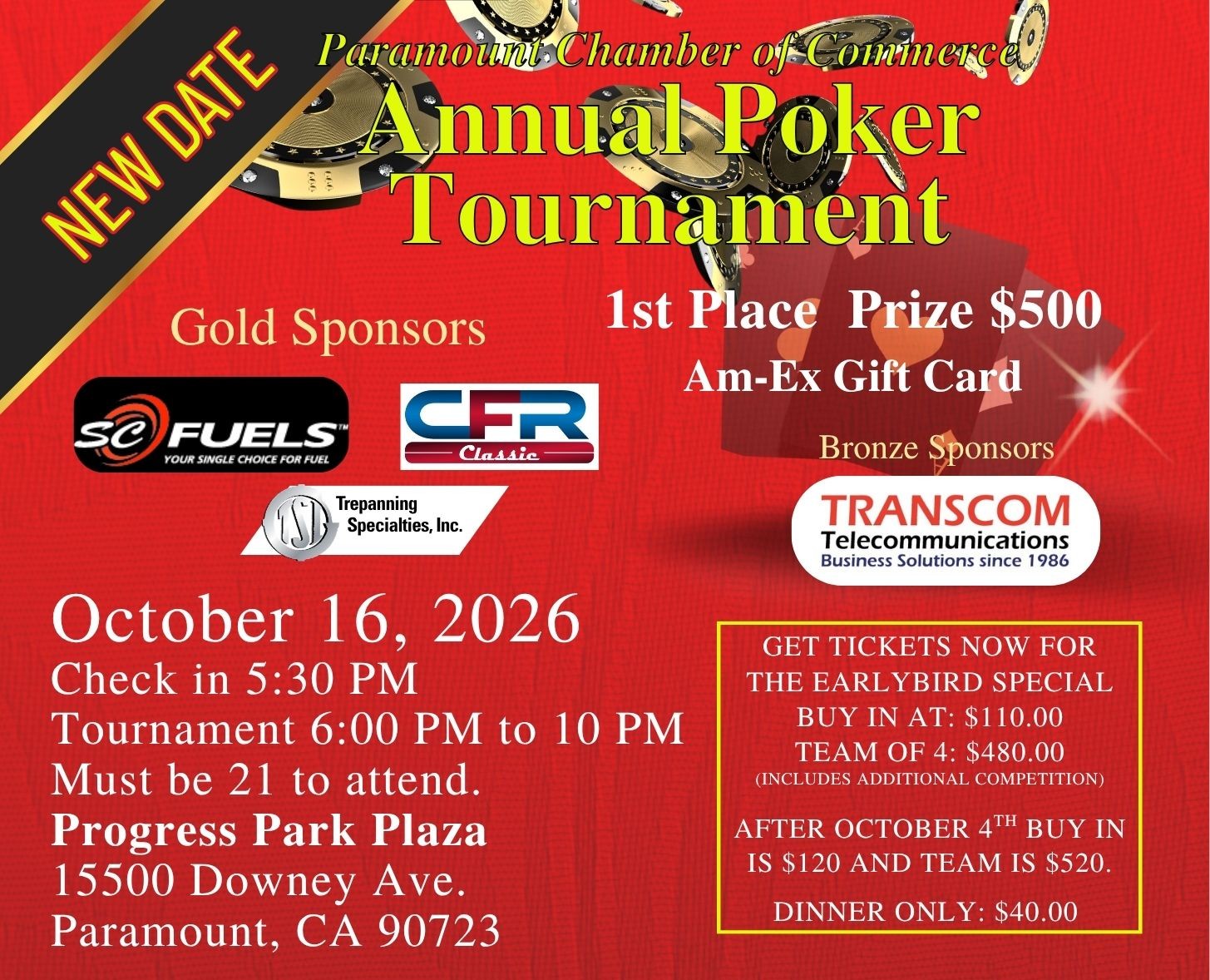 Poker Tournament (Main Flyer) 2026 - 1